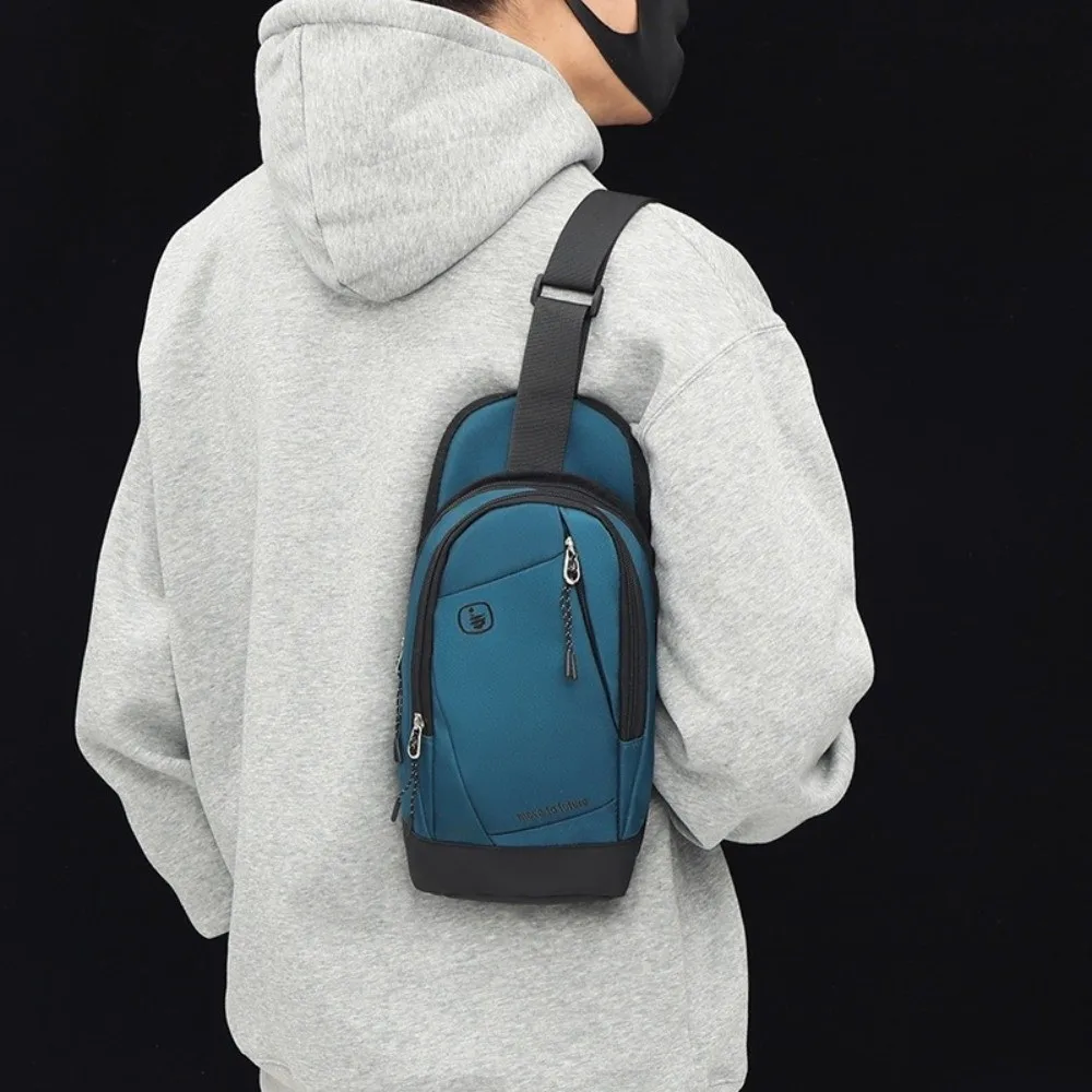 

Casual Men's Chest Bag Large Capacity Multifunctional Crossbody Shoulder Bag Commuting Waterproof Single Shoulder Bag Woman Man