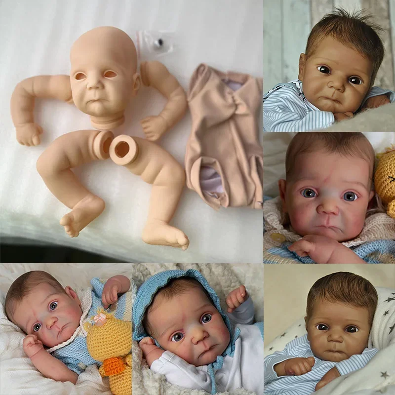 20inch Ducklin Reborn Doll Lifelike Soft Real Touch Fresh Color Unfinished Doll Parts with Body and Eyes