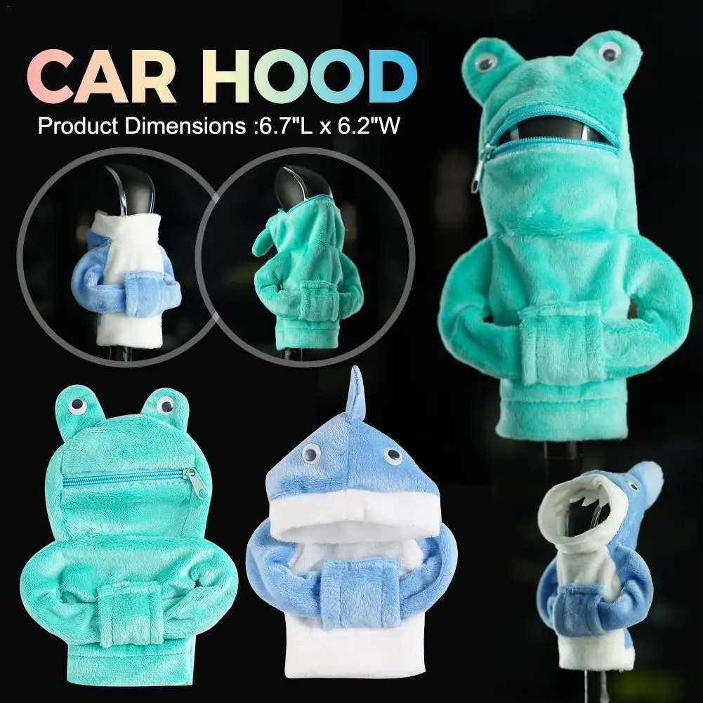 Hoodie Car Gear Shift Knob Cover New Gear Shift Hoodie Gear Manual Sweatshirt Accessories Lever Handle Cover