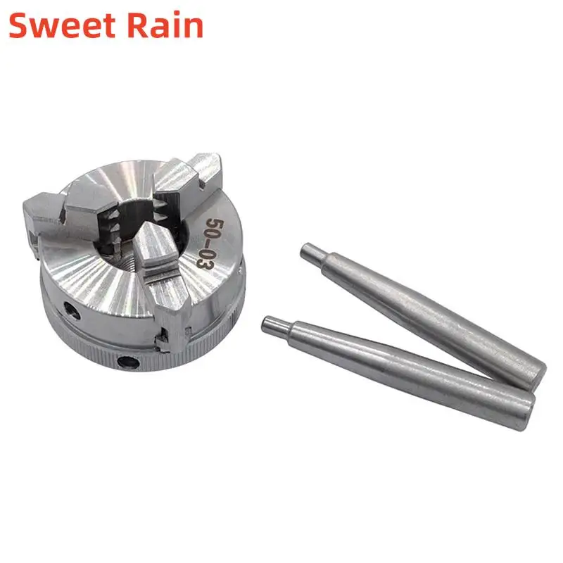 

Мини-ручной токарный станок, трехкулачковый патрон, 50 мм, высокоточный сверлильный патрон с ЧПУ по дереву для токарных станков, аксессуары