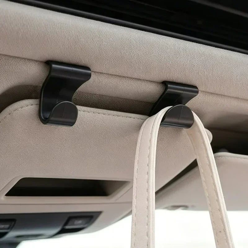 Car Hook Hidden Glove Box Hanger Black Plastic Bag Purse Storage Accessories Automotive Interior Organizer Space Saving Holder