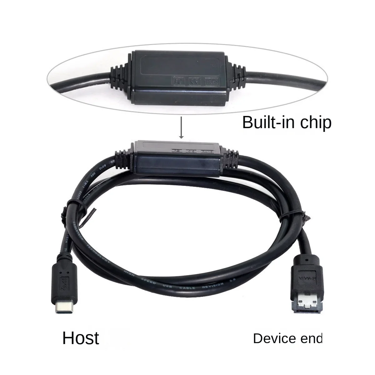Powered Type-C To ESATA Converter USB-C 3.0 To Power ESATA Easy Drive Cable