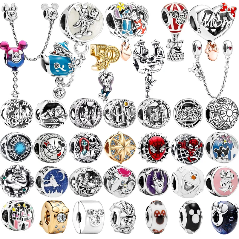 

Новая горячая распродажа, женские ювелирные изделия своими руками, подходят для оригинального дизайна: Дисней, Марвел, Микки Маус и Звездные войны, очаровательная бусина, для браслета и ожерелья