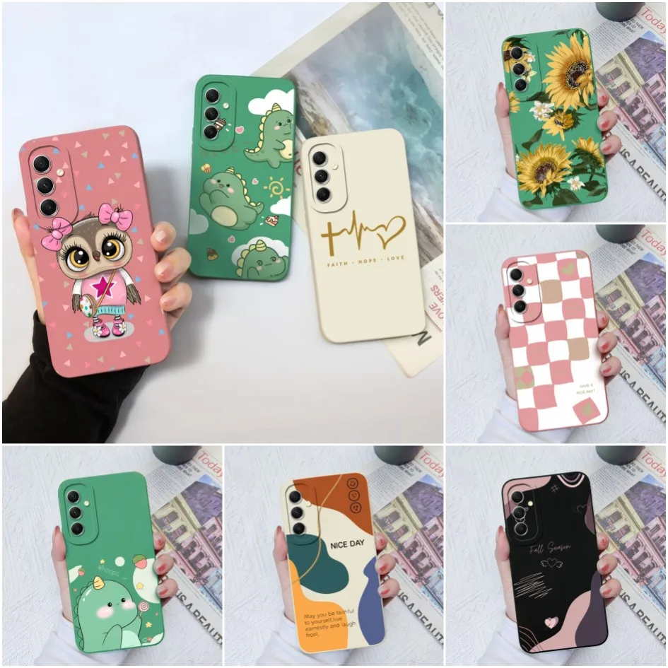 For Samsung Galaxy A34 A24 A54 a34 a24 a54 Case Silicone Soft TPU Shockproof Back Cover Dinosaur For Samsung A 34 A 24 A 54 Capa