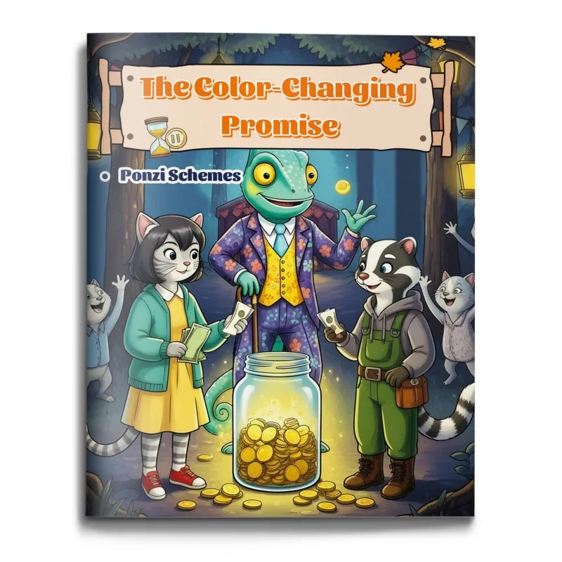 Financial Literacy Book: The Ponzi Scheme, Illustrated Story Explaining Financial Scams and the Importance of Critical Thinking
