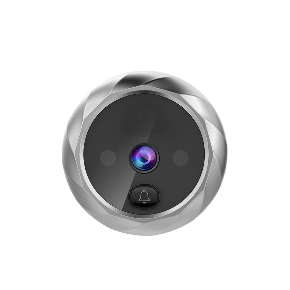 

Smart Cat- 90 Degree Wide-angle Camera Long Standby Built-in Memory Peephole Viewer Door Eye Hole Digital Door