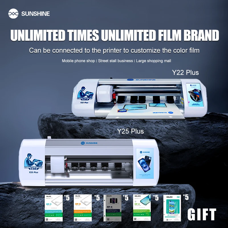 

SUNSHINE Y22 Plus Infinite Film Cutter Mobile Phone and Tablet Screen Protector Hydrogel Colored Film Cutting Tool Repair Tools