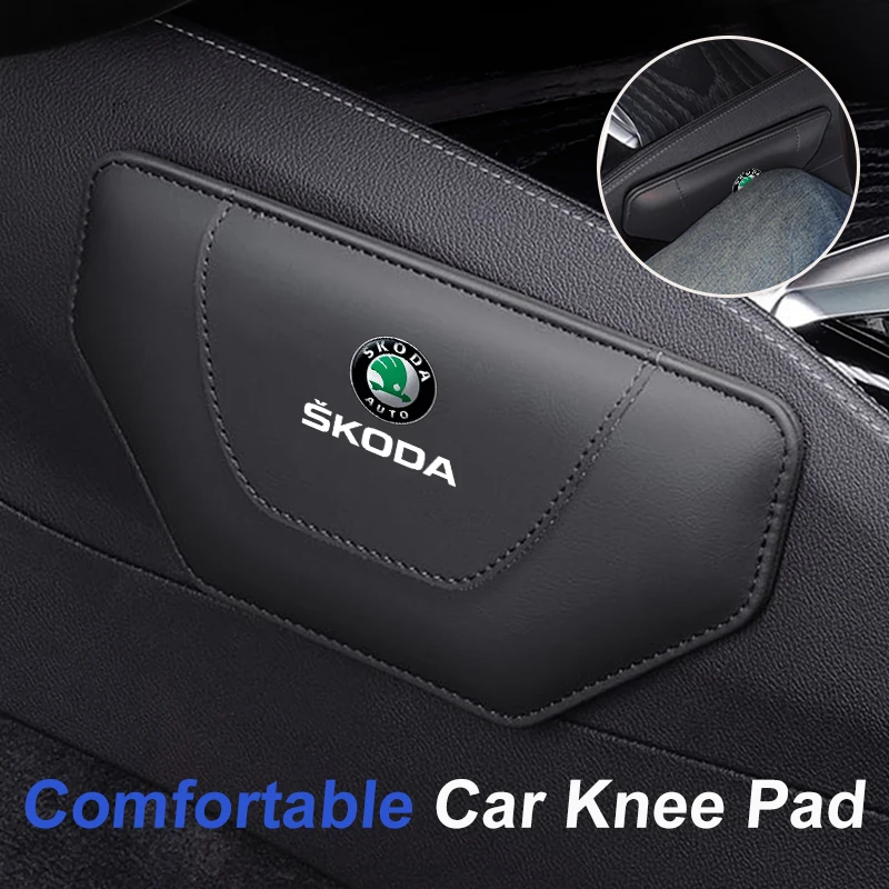 Car Knee Pad Elbow Pillow Leg Cushion Hand Support Accessories For Skoda Octavia MK2 MK1 2 3 A7 A8 Fabia Karoq Superb