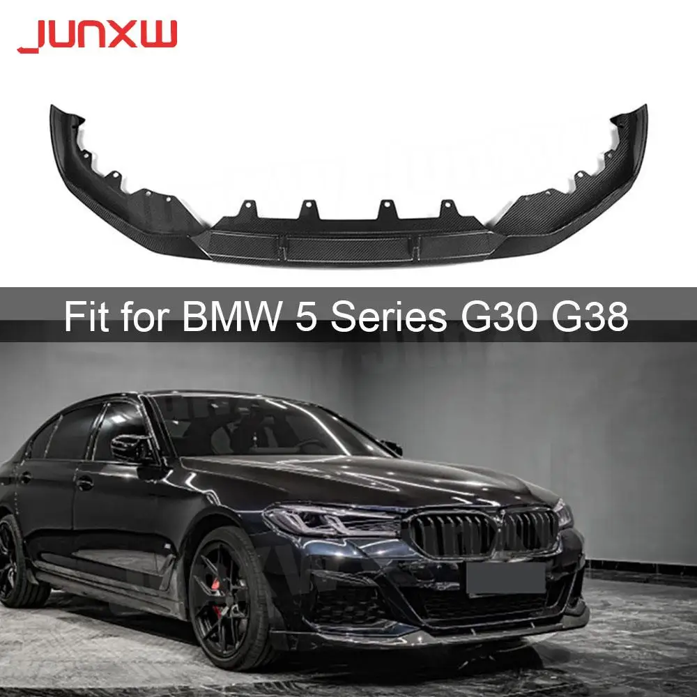 Carbon Fiber Front Lip Spoiler Guard for BMW 5 Series G30 G38 M Sport 2021+  FRP Car Body Kits