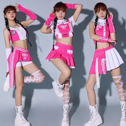 Hip Hop Clothes Women Dancer Outfit Rave Wear Jazz Dancewear Gogo Dancer Costume Performance Costume Festival Clothing XH2744