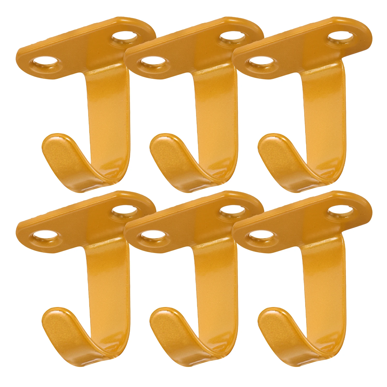 

6pcs Ceiling Hooks Heavy Duty Metal Wall Mounted for Hanging Plants Lights Decorations Screw On Plasterboard Drywall Wood
