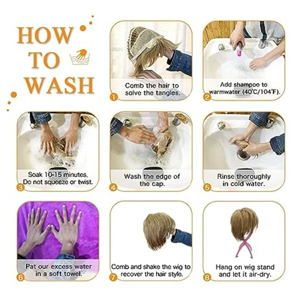 Fashiomag Short Bob Straight Hairstyle Gold blonde Lace Front Heat Resistant Fiber Wigs Women Soft Natural