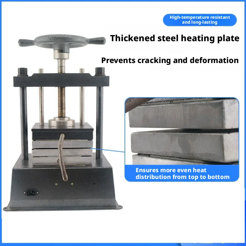 Manual Disc Vulcanizer, Jewelry Rubber Mold Press Machine for Gold Silver Making 8