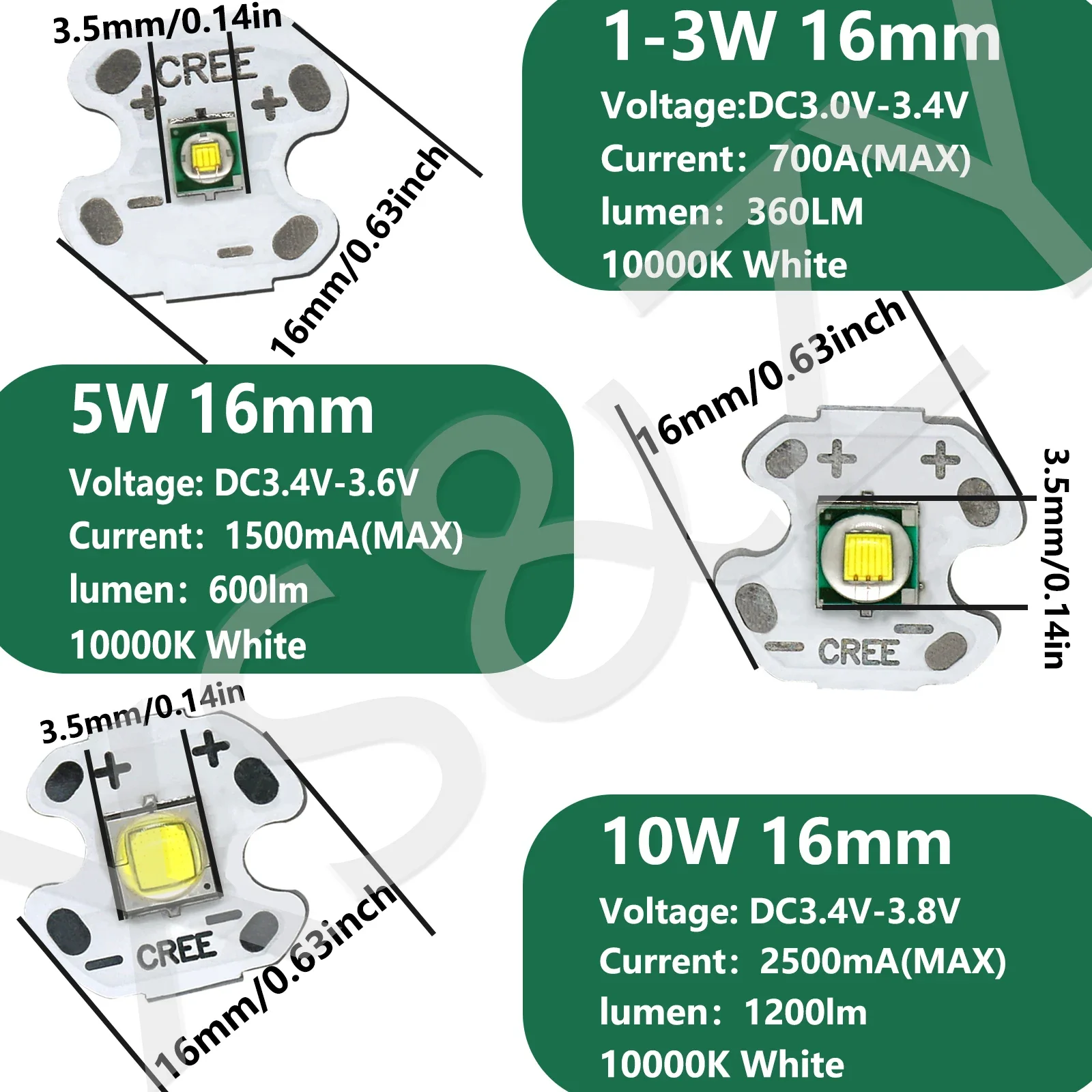 LED Beads 1-3W 5W 10W Cold White Lamp 10000K 700mA 1500mA 2500mA  DIY  For Head Light Torch Flashlight Bicycle Outdoors Lighting