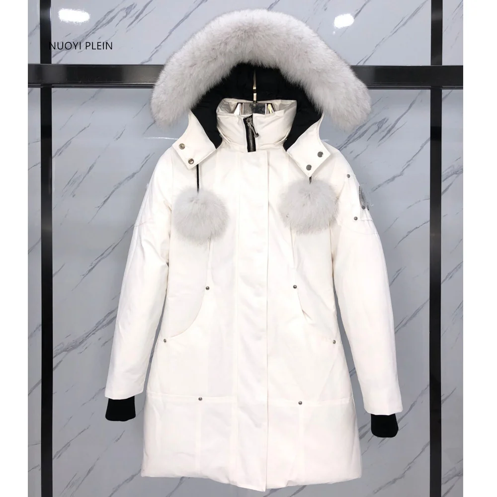 2024 New Canadian Women\'s Down Jacket Top Brand Waterproof Jacket Lady Long Down Jacket Thick Coat