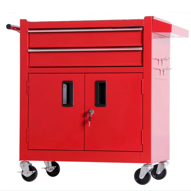 Steel Rolling Workshop Cart Tool Trolley Workstation With Caster Tools Storage Drawer Chest OEM Customizable