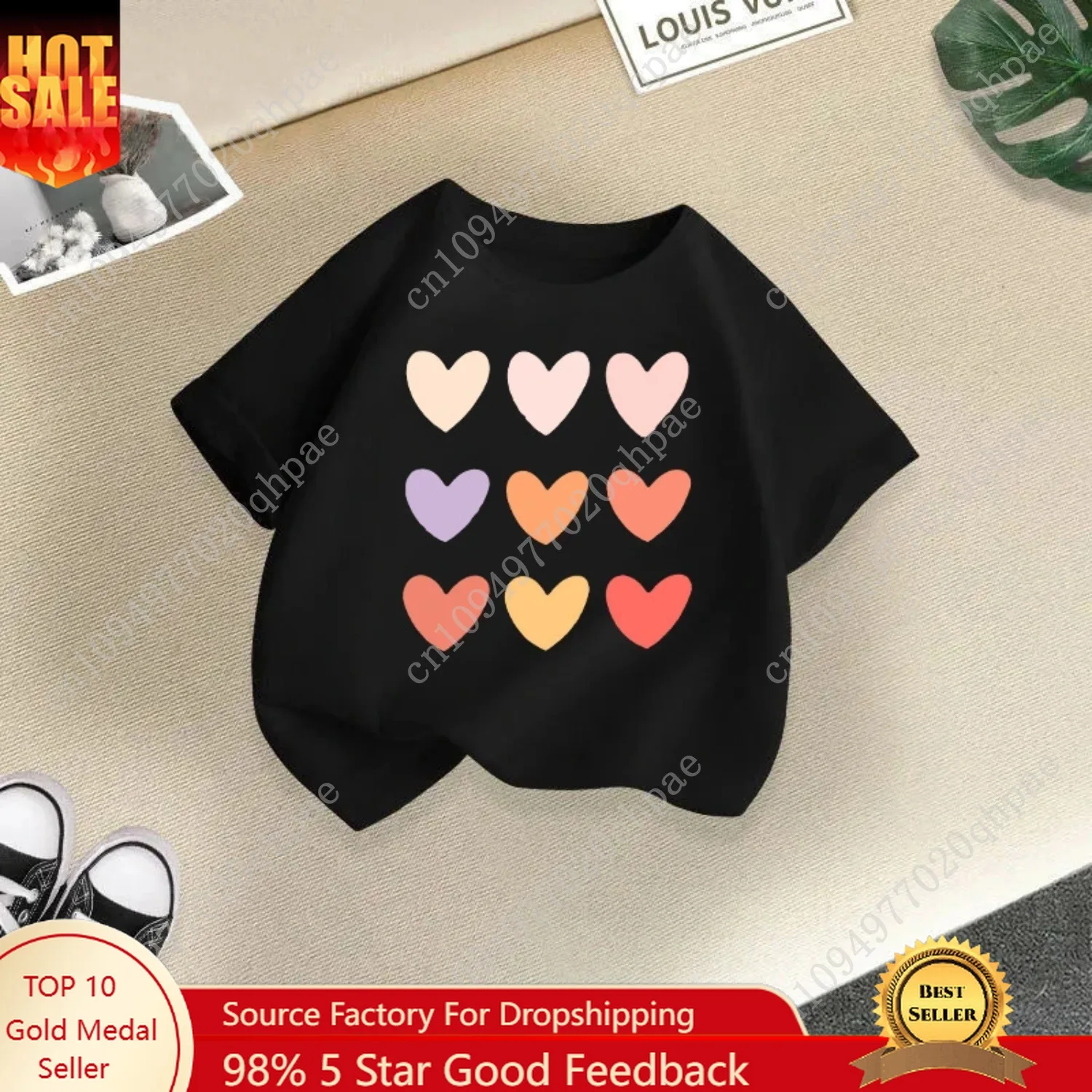 Zomer Nieuwe Kinderkleding Kinder T-shirt Jongens en Meisjes Casual Mode Korte mouwen Baby Halve mouwen Top Base Shirt