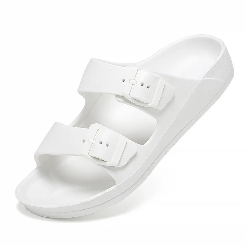 In stock 2024 summer men's and women's hole shoes, lightweight plus size toe cap sandals, outdoor two on beach sandals