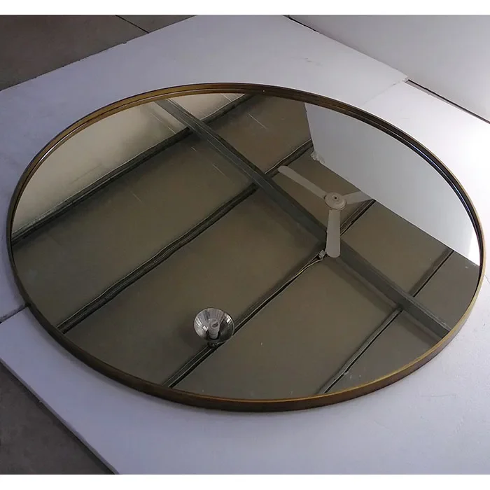 

# 50cm MDF Antique Wood Frame Wall Hanging Circle Mirrors Wooden Decorative Frame Round Wall Mirror For Bathroom Home Decor #