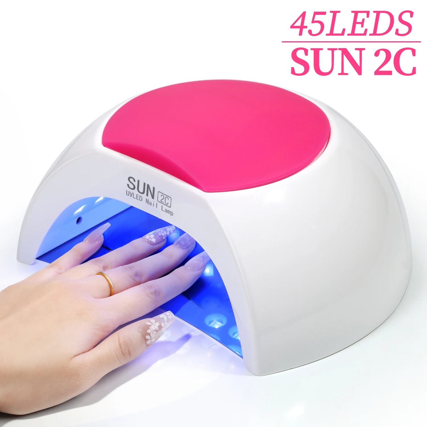 Sun2C Nail Lamp 48W Gel Polish Dryer Pedicure Light Manicure Lamp Nail Art Gel Dryer Machine LED UV Nail Lamp Not Black Handed