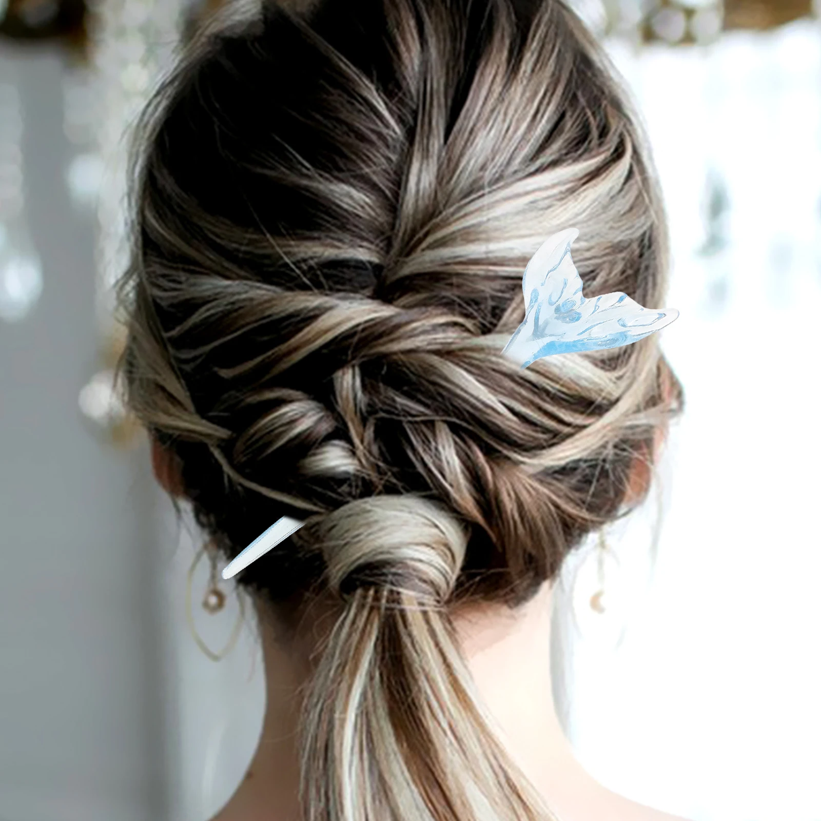 

Chinese Hair Stick Acrylic Decorative Vintage Hair Chopstick Bun Stick for Women Formal Events Cosplay Weddings