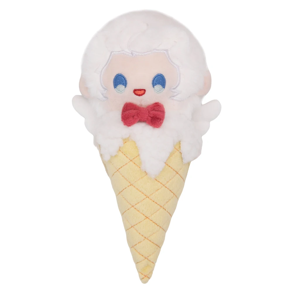 Aziraphale Ice-cream Cone Cosplay Plush Movie Good Cos Omens Plushies Cartoon Soft Stuffed Mascot Birthday Xmas Gift Halloween