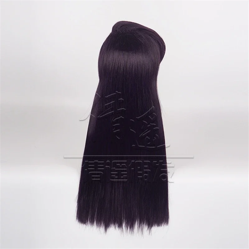 باروكة كوسبلاي كومي-سان وا-كوميوشو للنساء ، شعر اصطناعي أسود أرجواني ، مقاوم للحرارة