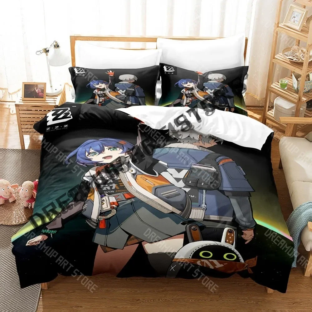 3D Print Zenless Zone Zero Bedding Set Single Twin Full Queen King Size Bed Set Adult Kid Bedroom Duvetcover Sets Game Bed Sheet