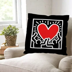 Luxury Cushion Cover Pillow Cover Pillowcase Decorative Pillowcase  K-keith Haring Pillowcases for Pillows 45x45 Cushions Covers