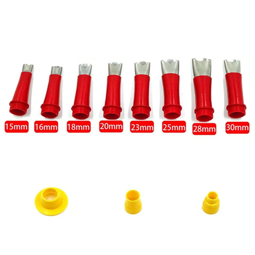 Bases Caulk Nozzle Wall Footing Treatment Used For Home Decoration 16 Sizes 16pcs 8pcs Plastic Stainless Steel