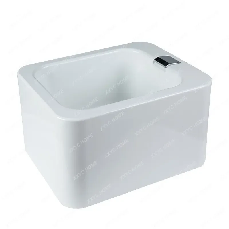 Freestanding Wash Foot Basin Pedicure Manicure Acrylic Basin Foot Bath Tub Foot-Foot Appratus Commercial Feet-Washing Basin