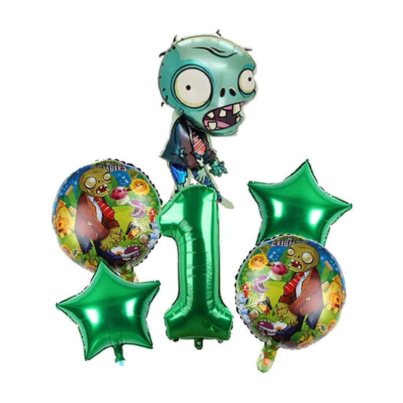 Colorful Plants vs Zombies Balloon Kit Premium Decorative Balloons for Party Backdrop Table Centerpiece and Scene Layout Decor