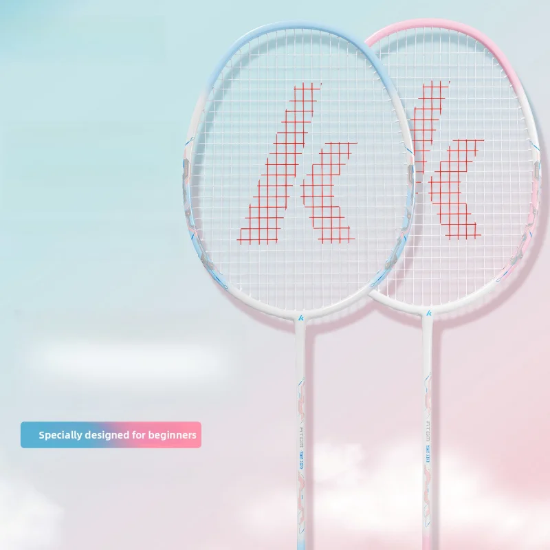 

Одиночная ракетка для бадминтона, полностью карбоновая сверхлегкая профессиональная двойная ракетка, прочная тренировочная ракетка