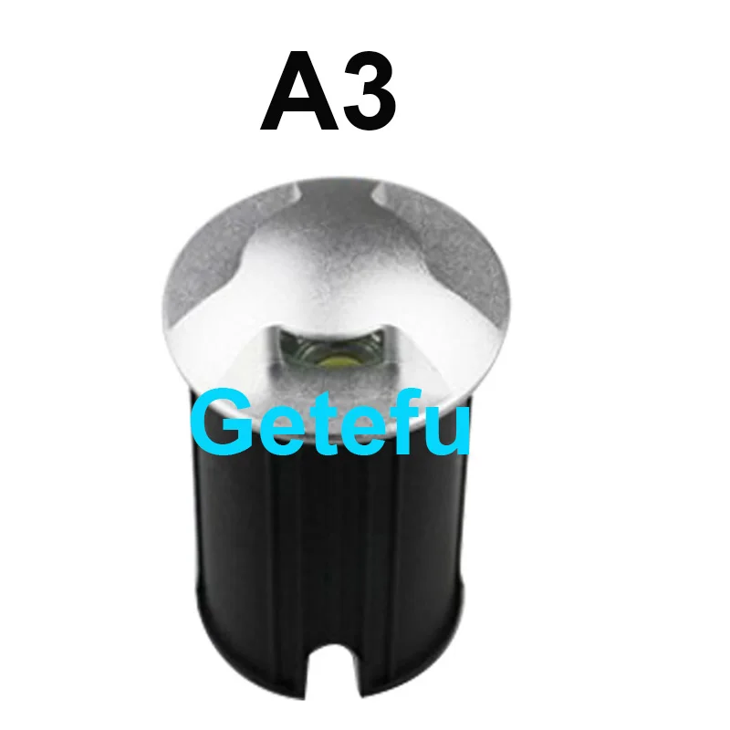 4 Stück 3W/5W LED Bodeneinbauleuchte IP67 DC12V Außen-Einbauleuchte 1/2/4-Seitenansicht Untergrundlampe Gehwegbeleuchtung AC110V 220V – Detail 14