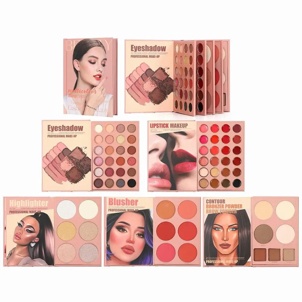 67 Colors Eyeshadow Palette Book Glitter Concealer Eyes Pigment Cosmetic Professional Makeup For Face Makeup Cute Cartoon W5D0