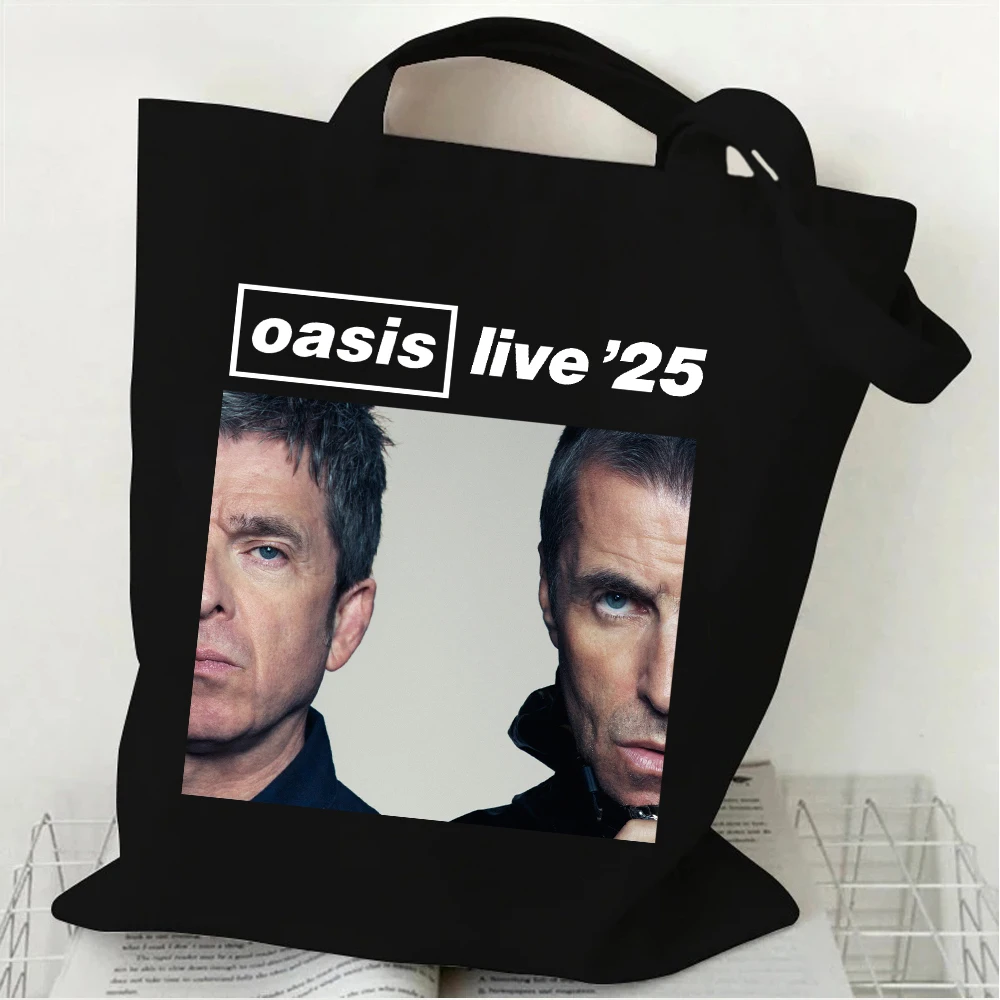 

The Oasis Live 25 Tour 2025 Merch Canvas Bag Shopping Canvas Shopping Tote Bag Shopper Bag