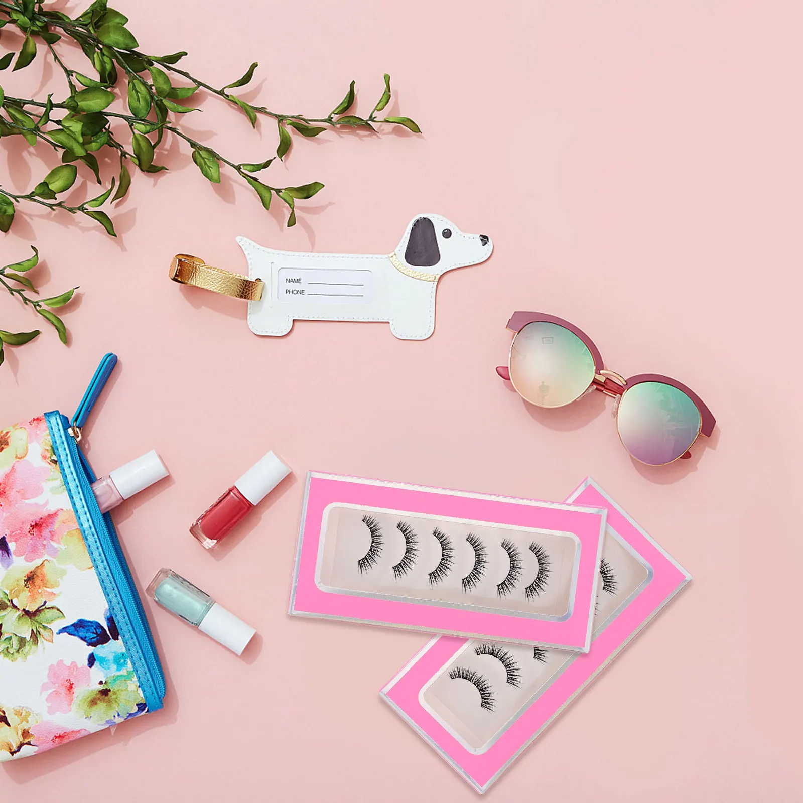 Pudełko na sztuczne rzęsy, 30 sztuk, puste etui na rzęsy, lekkie pudełko na rzęsy do użytku osobistego i profesjonalnego.