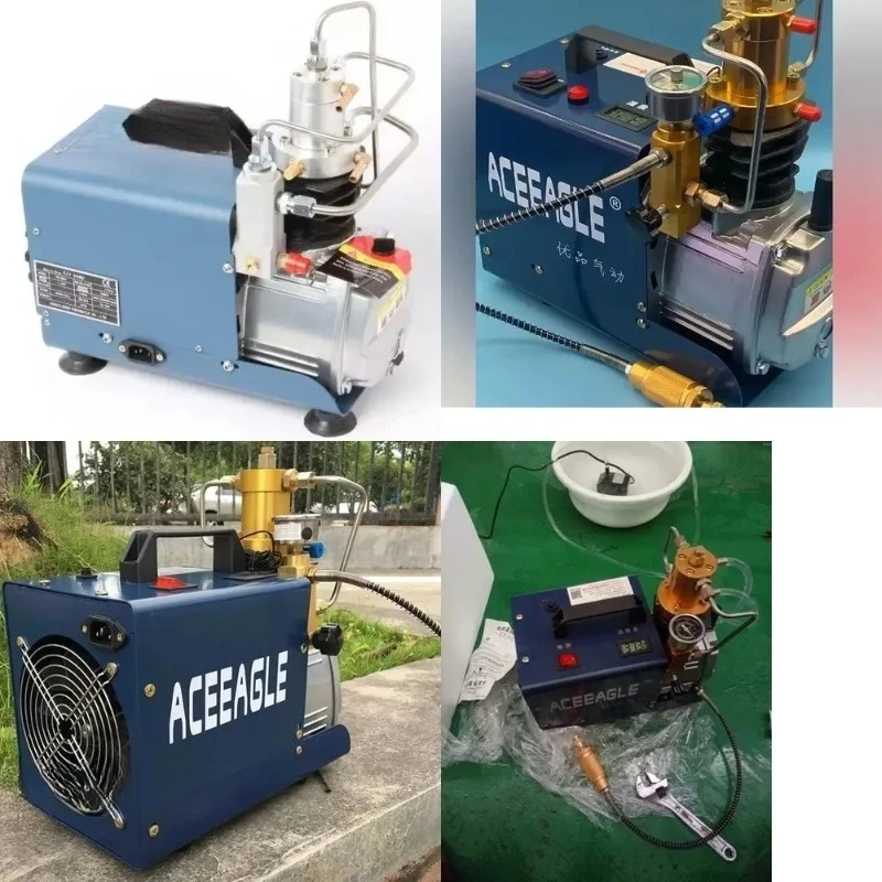 Bomba de Aire Eléctrica de Alta Presión para Pistola de Aire Comprimido PCP, Inflador de Rifle de Buceo con Separación de Agua y Aceite, Compresor para Herramientas Neumáticas