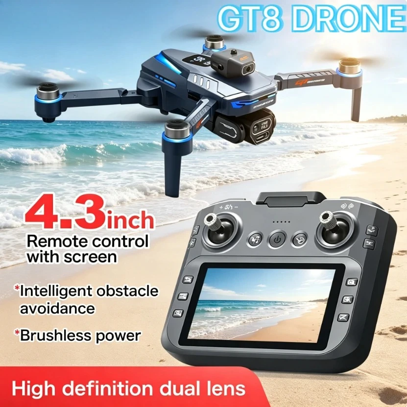 Drone Gt8 Rc - Original GT8 GPS Foldable Drone 8K