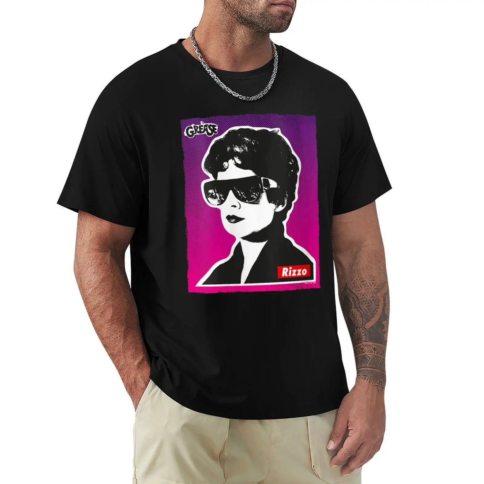 Womens Grease Rizzo Portrait Pink Ladies T-Shirt Fashion Casual Short Sleeve T-Shirt