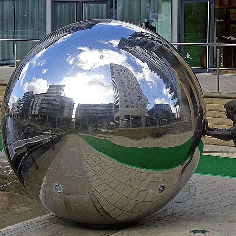 Sfera gonfiabile gigante d'argento dello specchio che appende il pallone gonfiabile dello specchio grande sfera variopinta dell'oro sigillata per la decorazione di evento di nozze