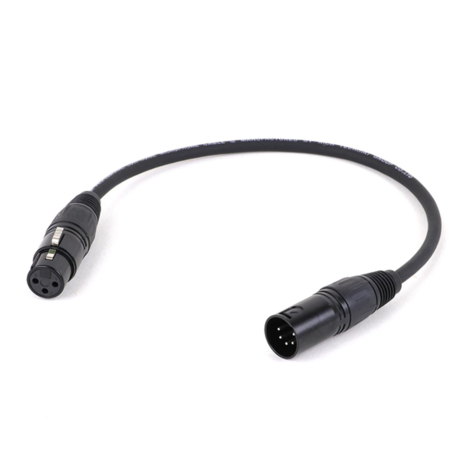 XLR Cable XLR3F to XLR5M Adapter - 3 Pin Female XLR to 5 Pin Male XLR Turnaround 2 All Copper Conductors+Shielded 0.15M -15M 1PC