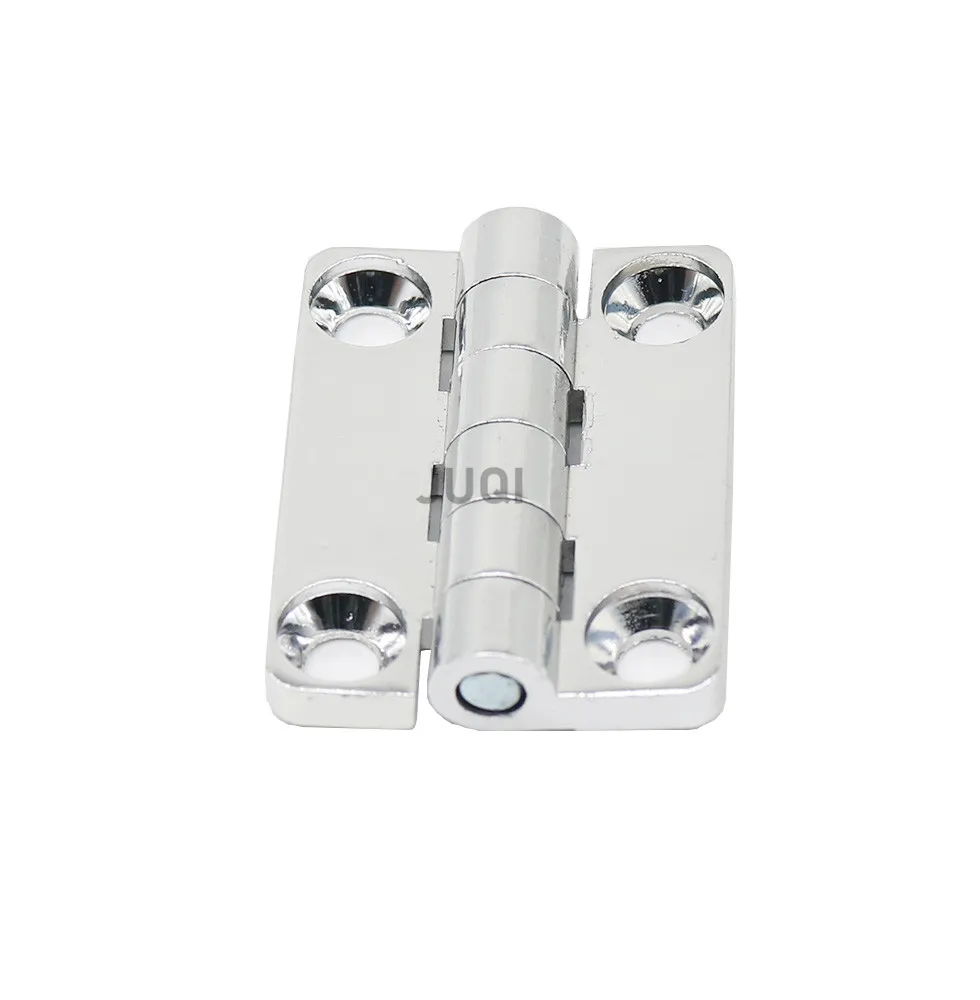 1PCS Bright color zinc alloy square folding hinge surface mounted hinge  distribution cabinet industrial power cabinet 51x38mm