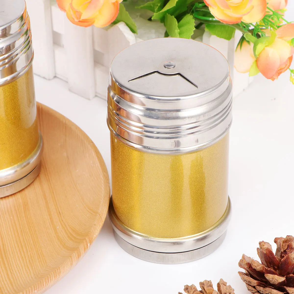 

3 Pcs Spice Shaker Powder Seasoning Jars Kitchen Bottle Dispenser Tool