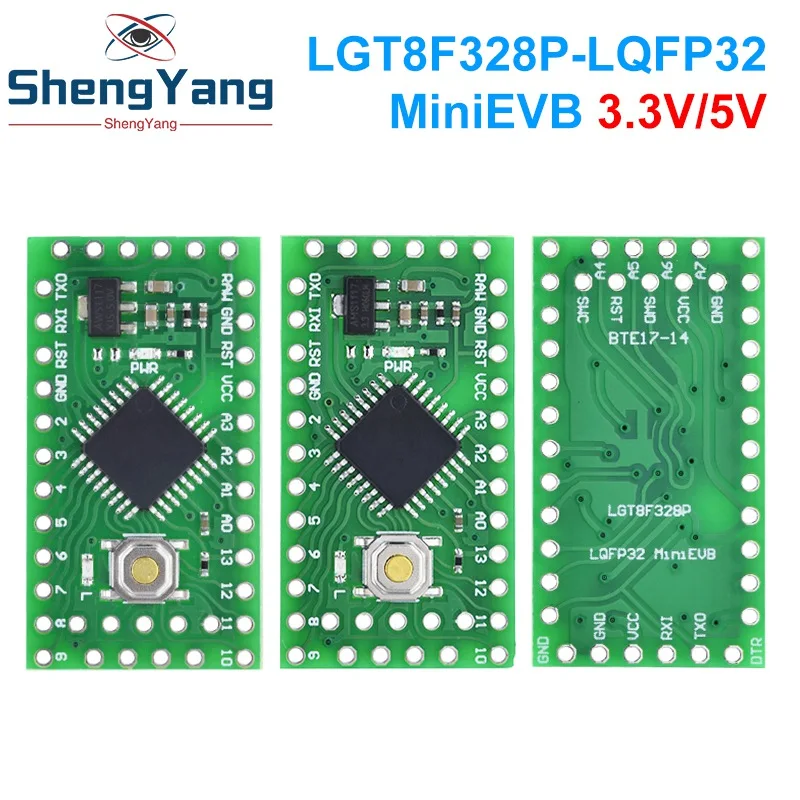 TZT 1/5PCS LGT8F328P LQFP32 MiniEVB 3.3V / 5V Replaces Pro Mini ATMEGA328P Fully Compatible For Arduino USE HT42B534-1 Driver image 5