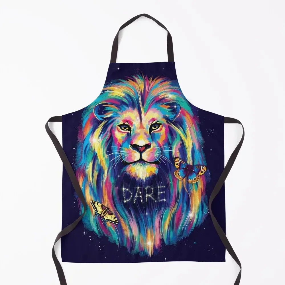 

The Night Lion Shirt, color lion. Apron Kitchen Women For Women Chef jacket men nail tech supplies Apron