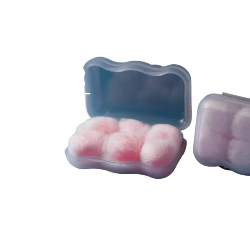 Wax Cotton Earplugs Swimming Ear Plugs Noise Reduction Sleeping Snoring Sound Insulation Hearing Soundproof Portable Protection