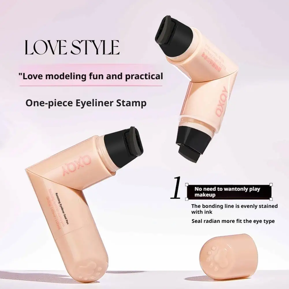 OXQY roterende eyeliner pen glad en soepel, veelzijdig waterdicht, niet gemakkelijk zwakke make-up natuurlijke zegel eyeliner pen