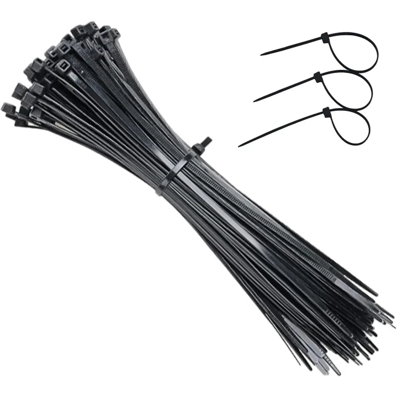 100 PCS Zip Ties, Heavy Duty Tie Wraps, Nylon Plastic Self Locking Small Cable Wrap for Tidy Wires Workshop Home & Garden