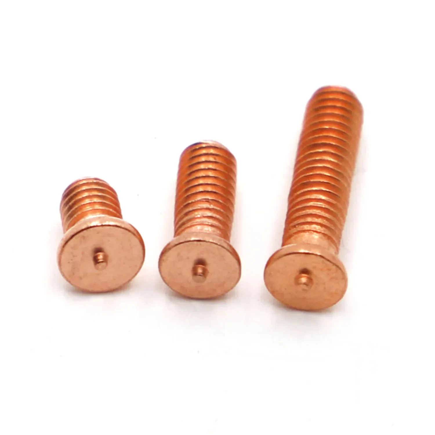 M3 M4 M5 M6 M8 M10 Carbon Steel Copper Plated Stud Weld Spot Welding Screw Solder Point Nail Bolt for Capacitor Discharge